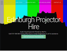 Tablet Screenshot of edinburgh-projector-hire.co.uk